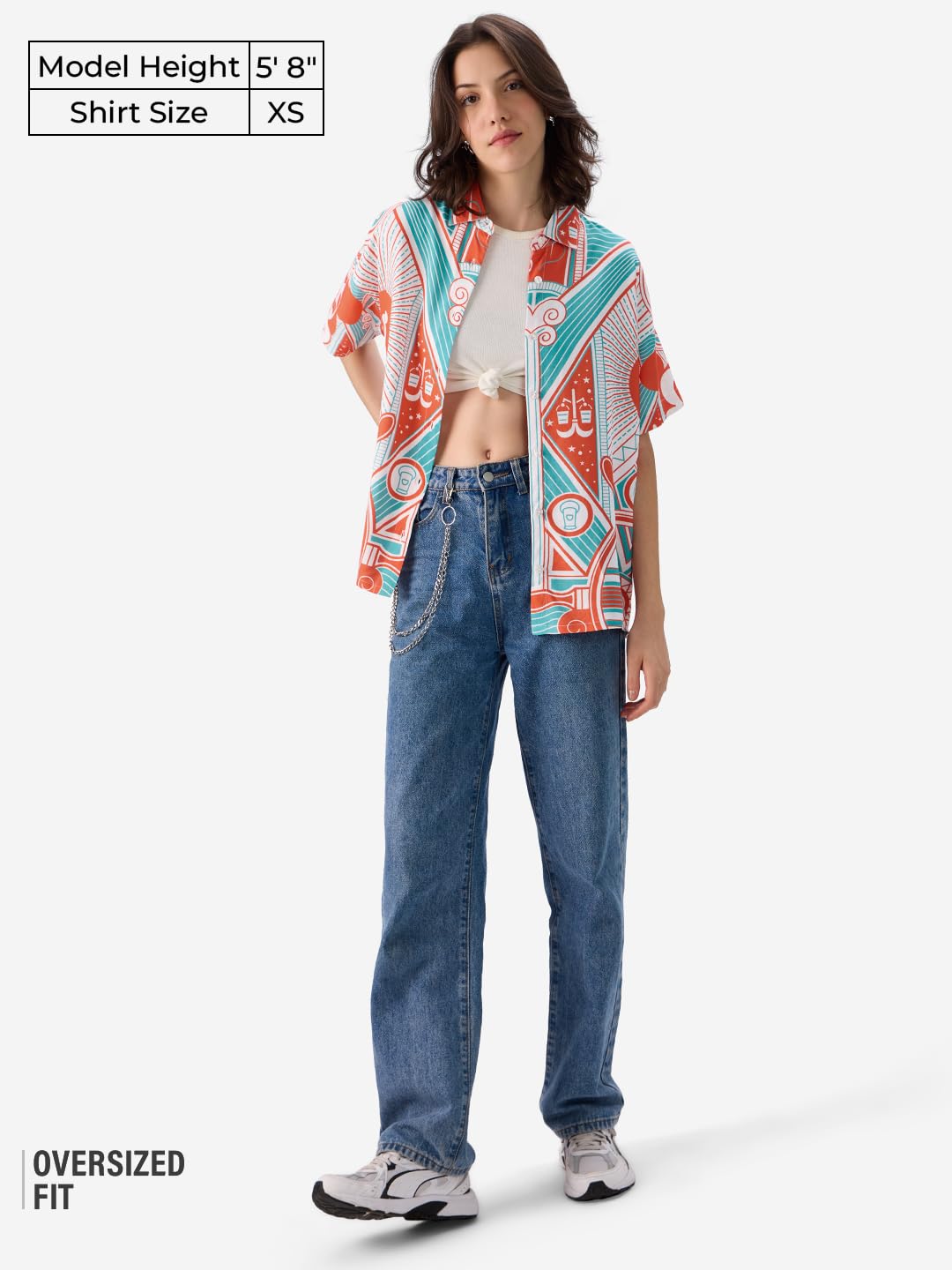 The Souled Store Official Mickey Mouse: Mickeyverse Women and Girls Short Sleeve Collared Neck Button Down Viscose Boyfriend Shirts Multicolour