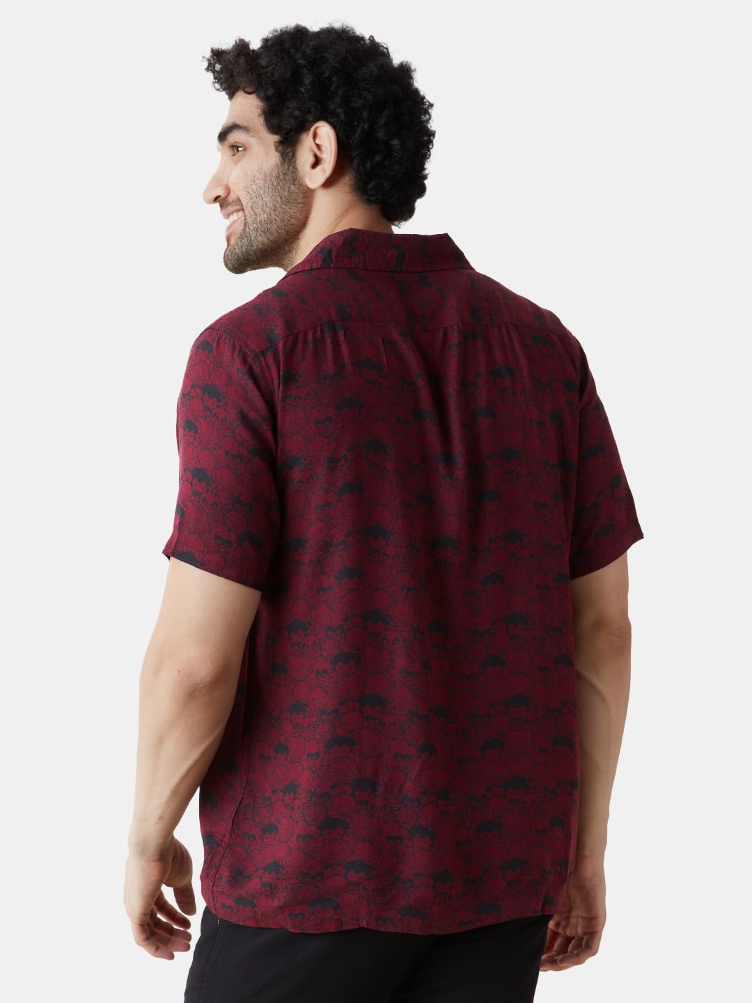 The Souled Store Marvel: Chibi Pattern Mens and Boys Graphic Printed Cotton Hawaiian Shirts Multi-Colored Shirt for Men Casual Half Sleeves Regular Fit Printed Stylish Latest Cotton Summer