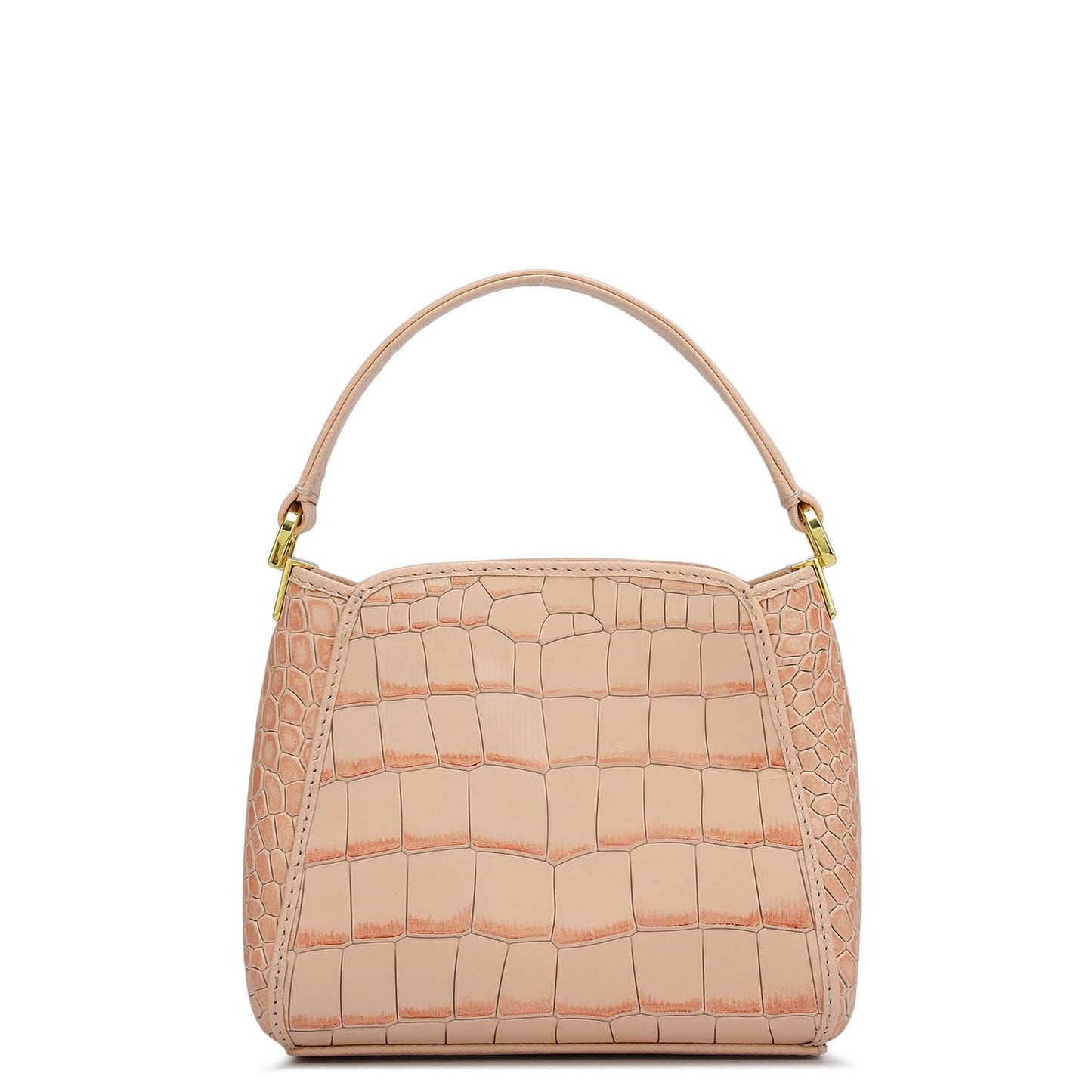 Da Milano Leather Satchel Bag for Women - Pink