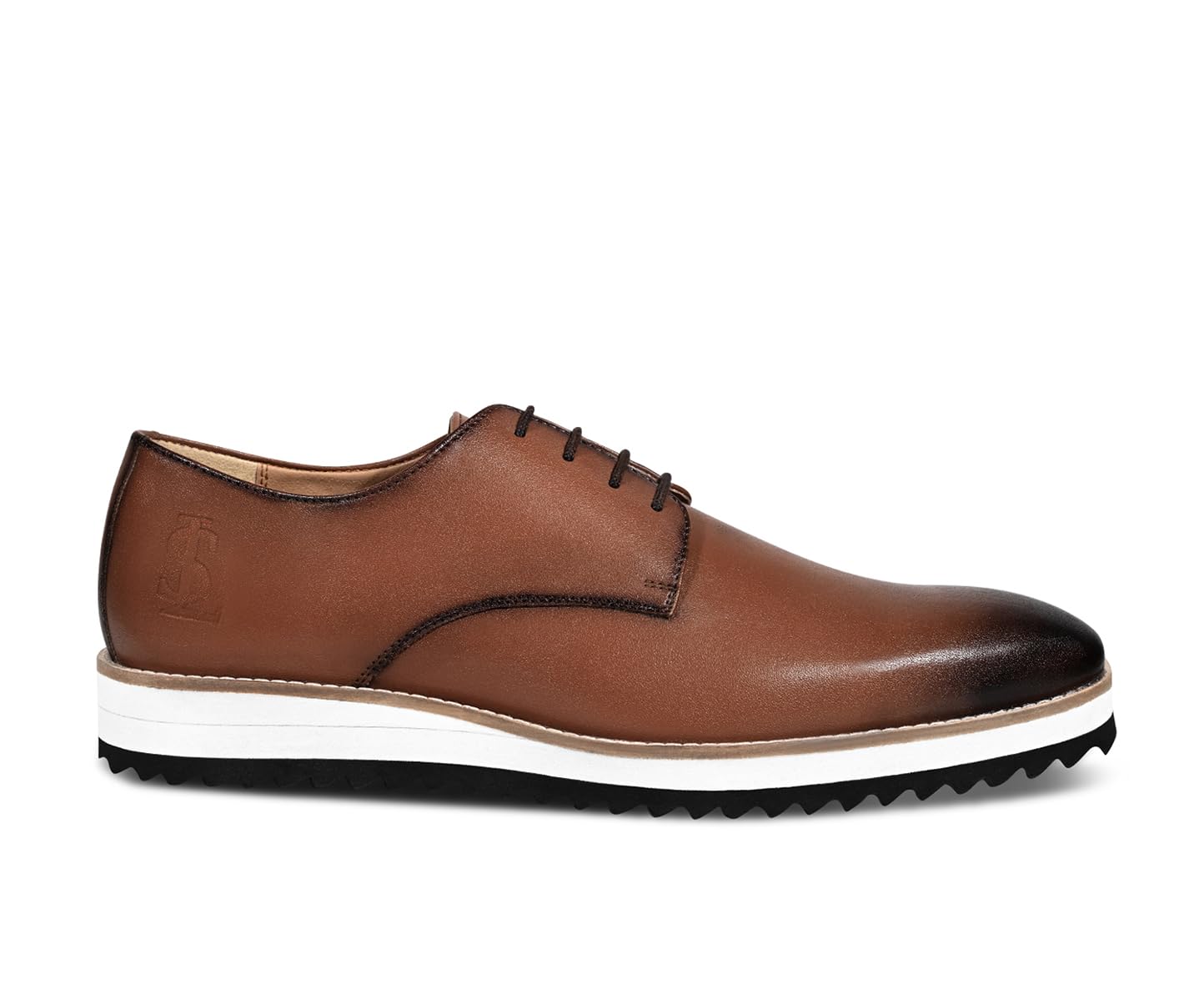 LOUIS STITCH Tan Casual Shoes for Men | Ultra Lightweight and Comfortable | Cushioned Footbed Men’s Derbys | LSMX-PLTN |