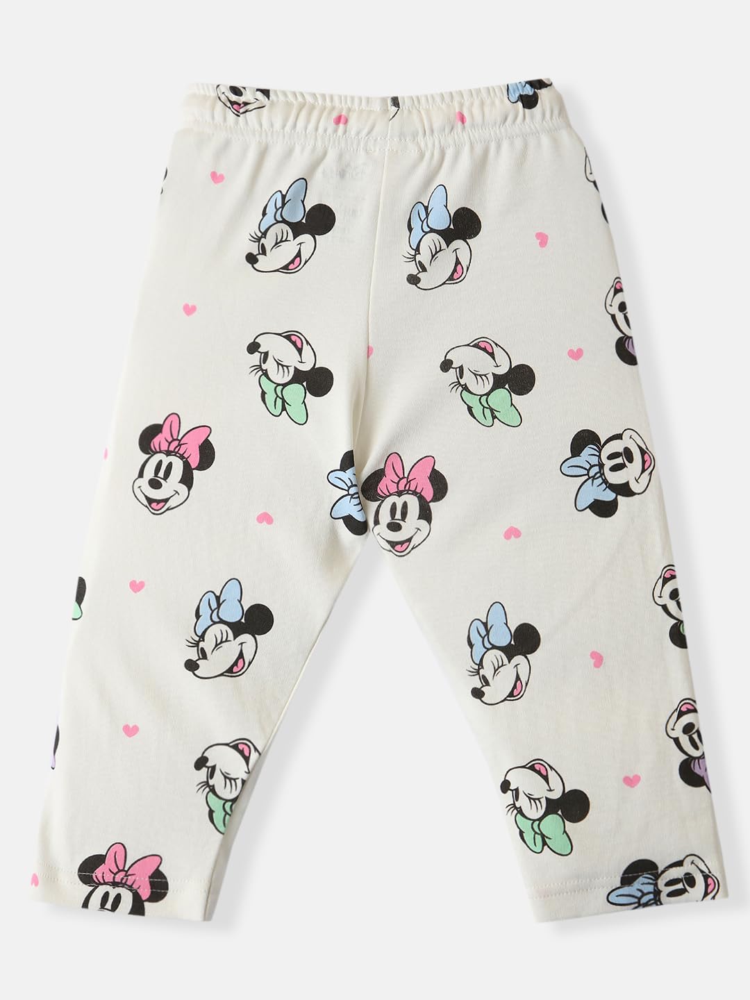 Nauti nati Girls Cotton Disney Printed T-shirt and Trackpant Co-ord Set