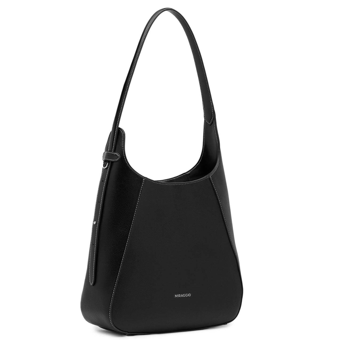 Miraggio Robyn Hobo Bag | Hand Bags For Women Stylish | Shoulder Bag For Women (Black)