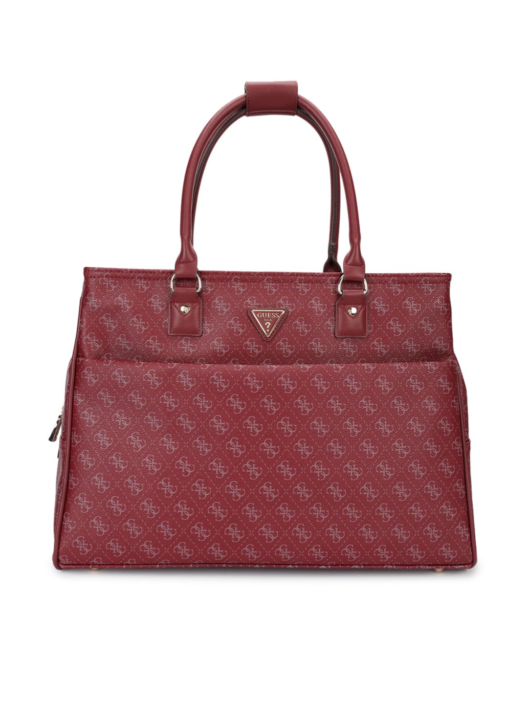 GUESS Claret Monogram Jesco Shopper Tote