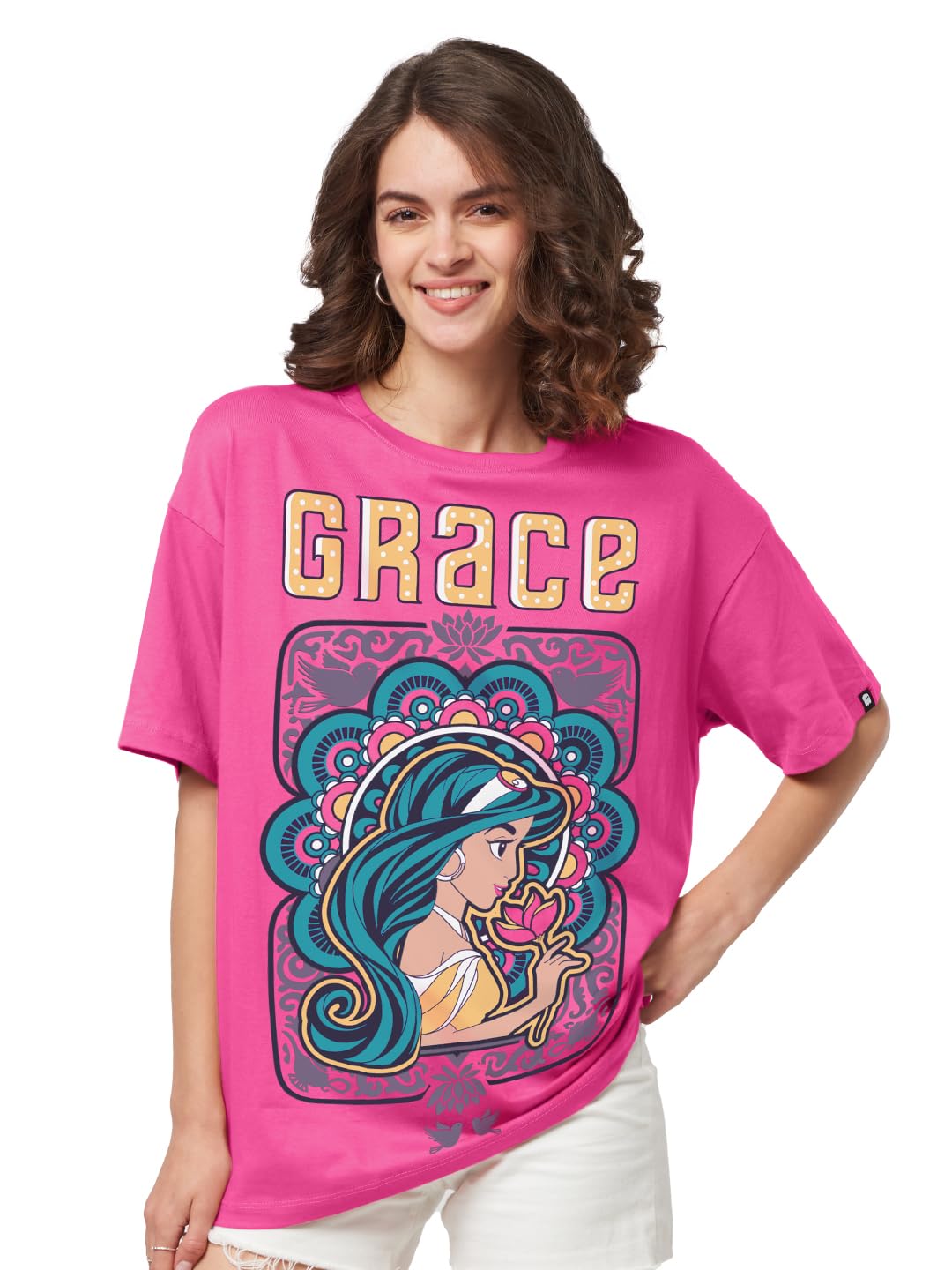 The Souled Store Official Aladin: Her Grace Women Oversized T-Shirts