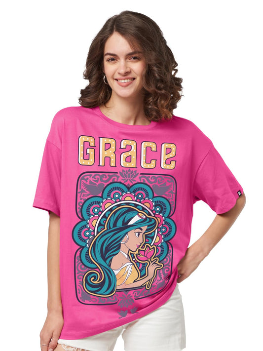 The Souled Store Official Aladin: Her Grace Women Oversized T-Shirts