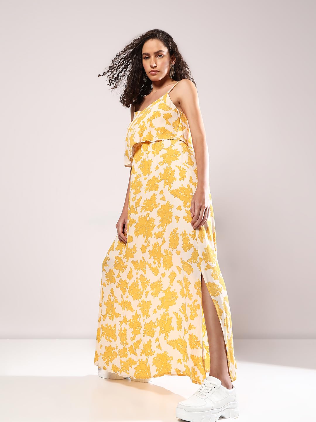 VERO MODA Women Yellow Fit and Flare Dress