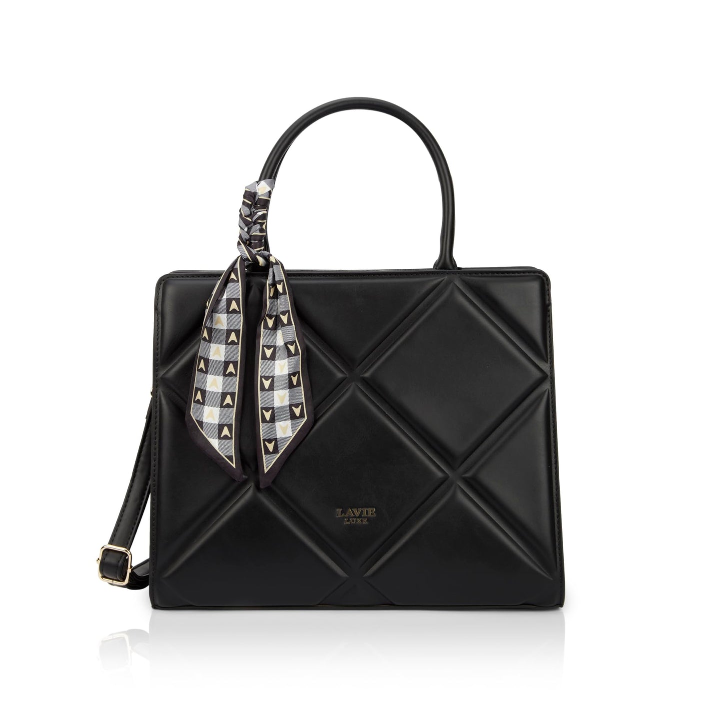 Lavie Luxe Women's Quare Large Satchel Bag | Satchel Handbag for Work | Ladies Purse | Stylish Shoulder Bag | Gift for Women