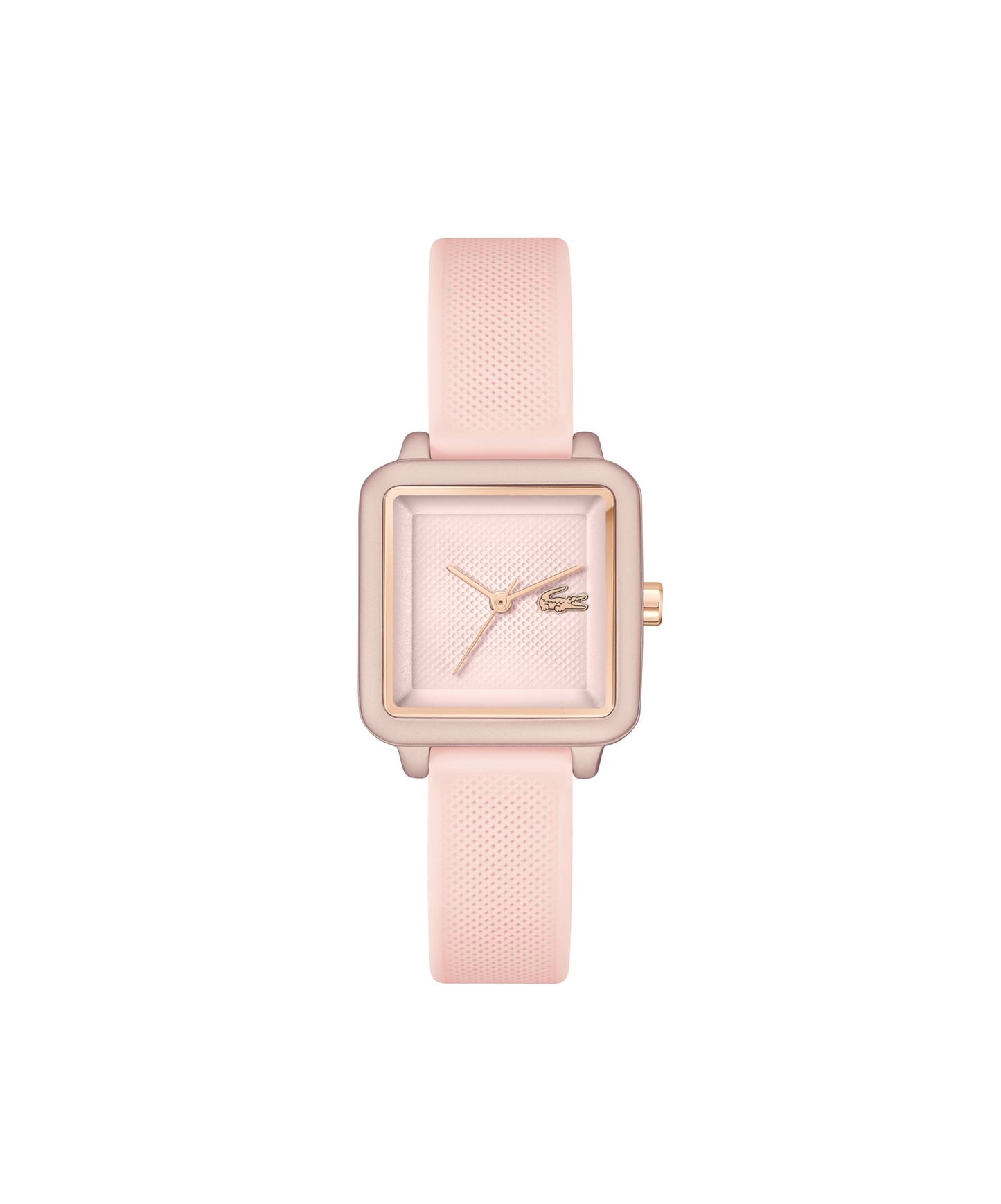 Lacoste Lacoste.12.12 Flow Qtz Basic Pink Square Dial Women's Watch|Silicone Material|Multi Color Band - 2001388