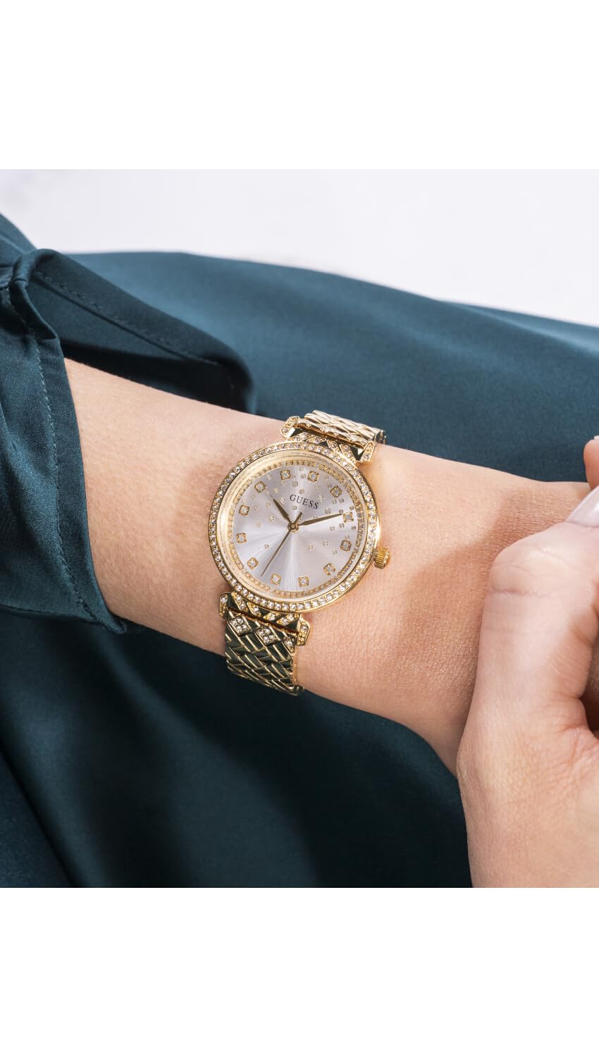 GUESS Analog Silver Dial Women's Watch-GW0763L2