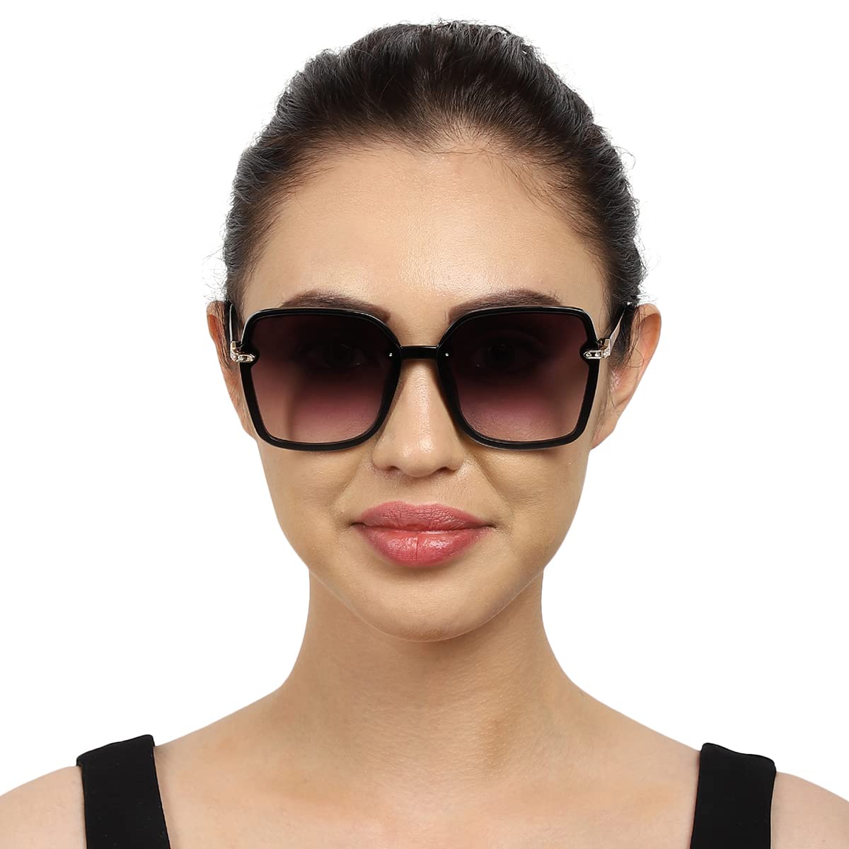 Carlton London Adults-Women Purple One Size Casual Winter Wear Acetate Frame UV Protected Lens Sunglasses