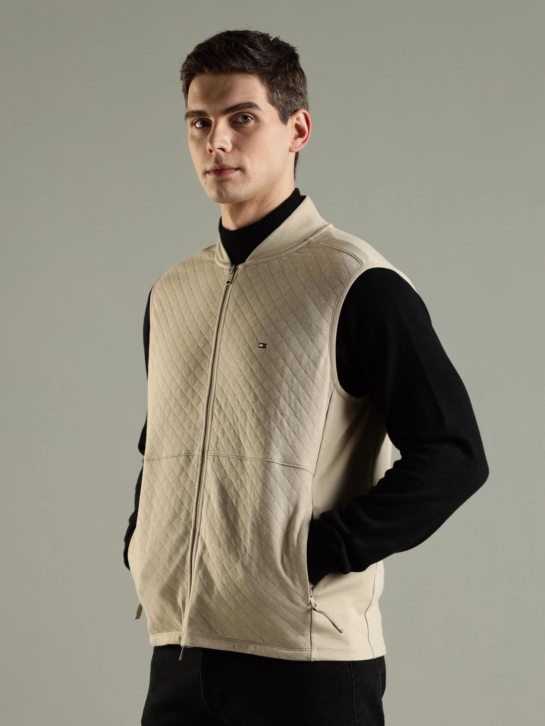 Solid Regular Fit Cotton Jacket