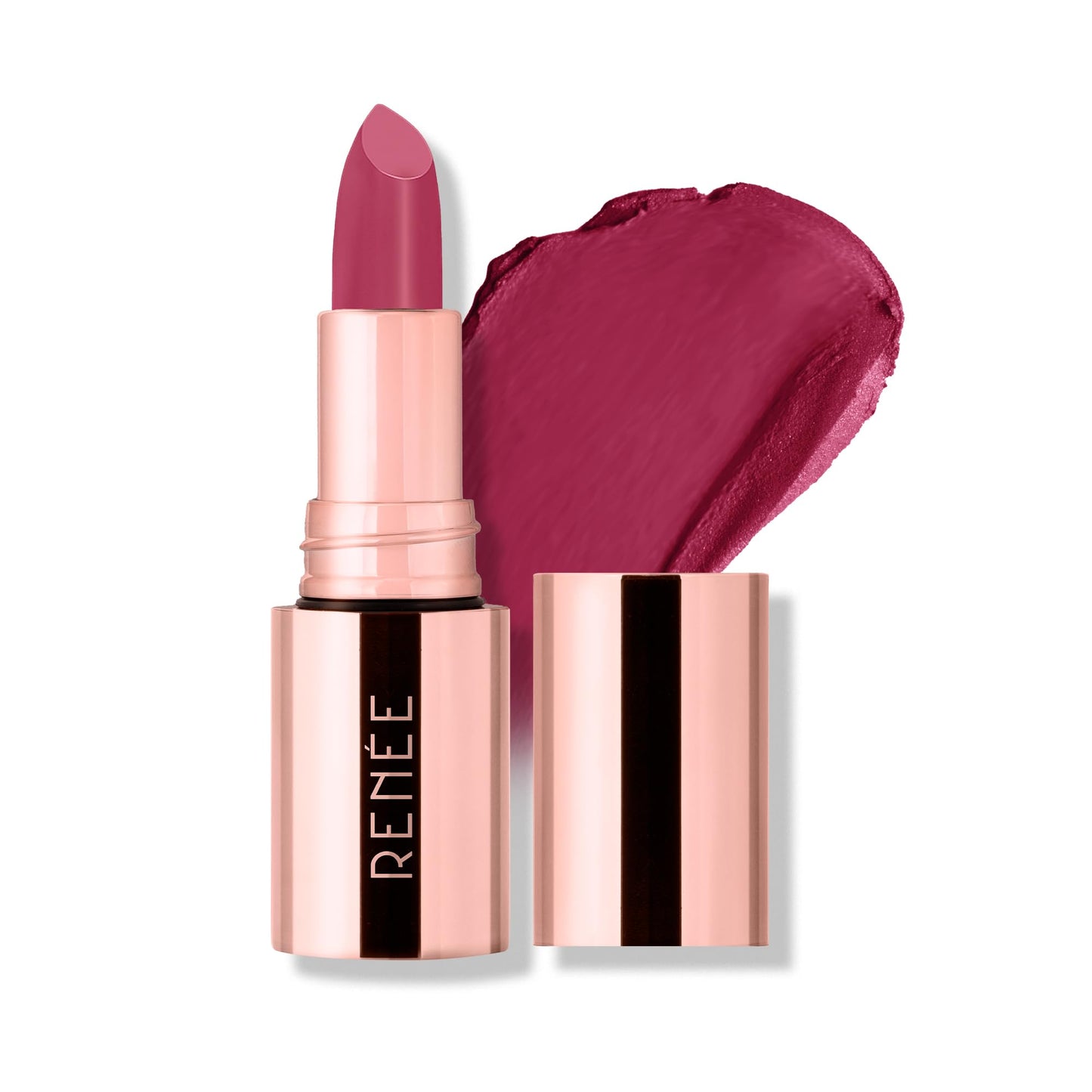 RENEE Everstay Matte Lipstick - Mauve Muse, Long Stay, Hydrating & Non-Drying, Smudge & Transfer Proof, Lightweight, Intense Pigment, Full Coverage, Vitamin E Infused, for All Occasions, 4.2g