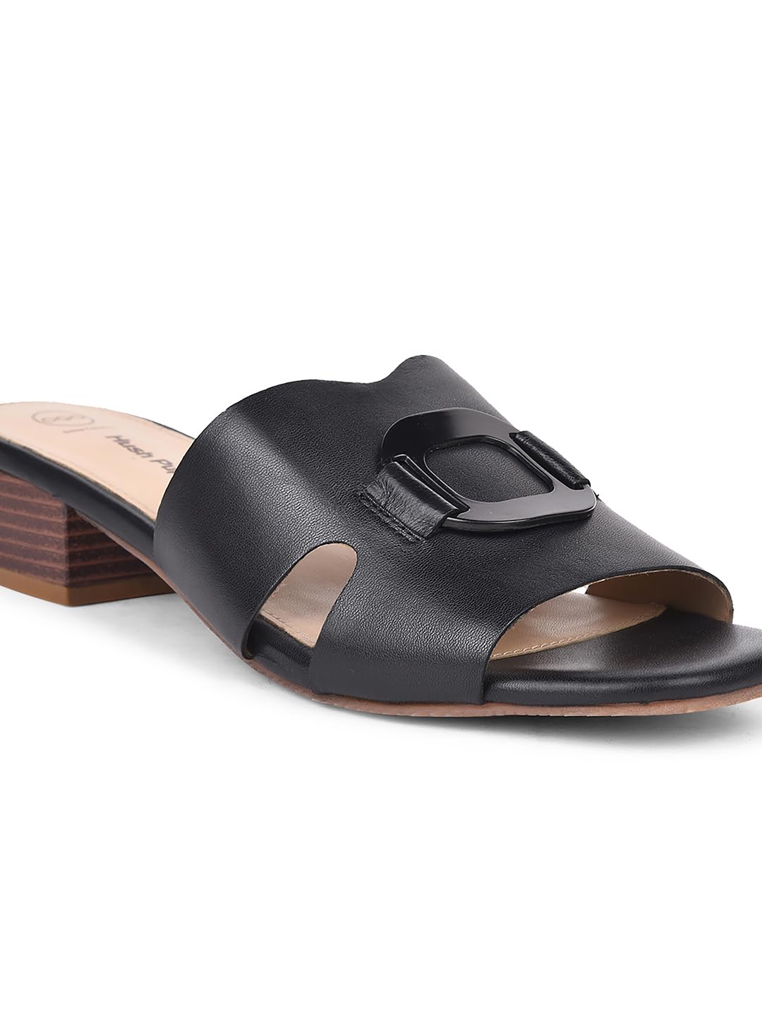 Hush Puppies Women Block Heel Sandals - Black (5Uk)