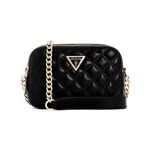 Guess Women's Black Textured Crossbody Bag| Ladies Purse Handbags | Gift For Ladies