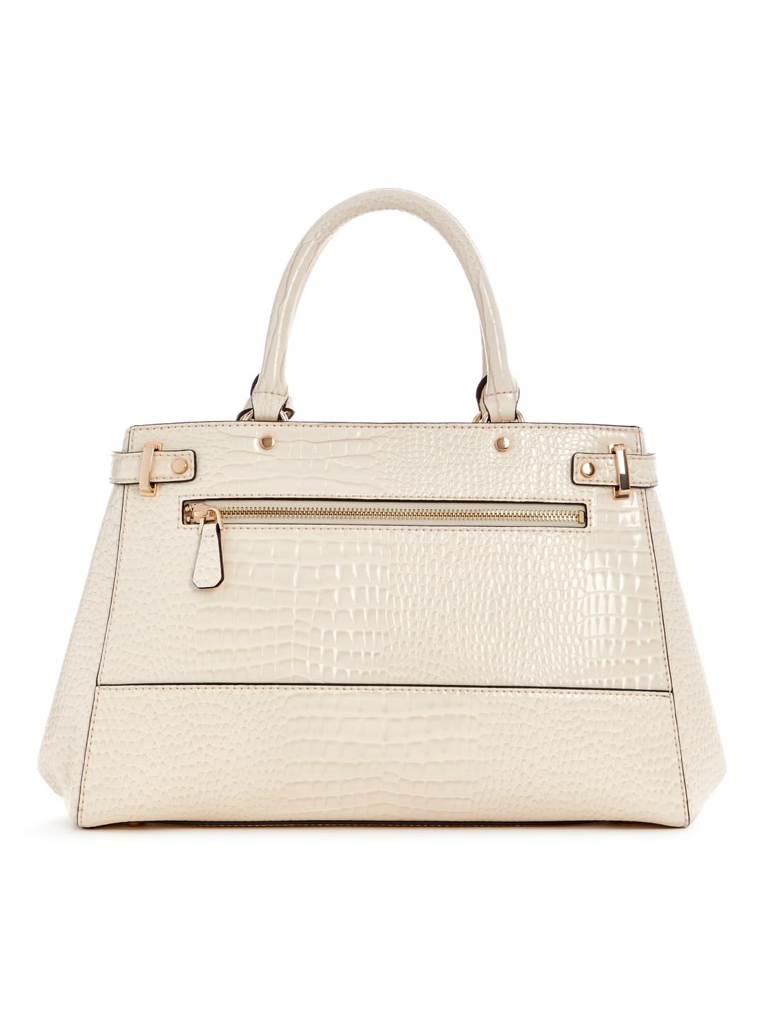 GUESS Bone Textured Silvye Luxury Satchel Bag