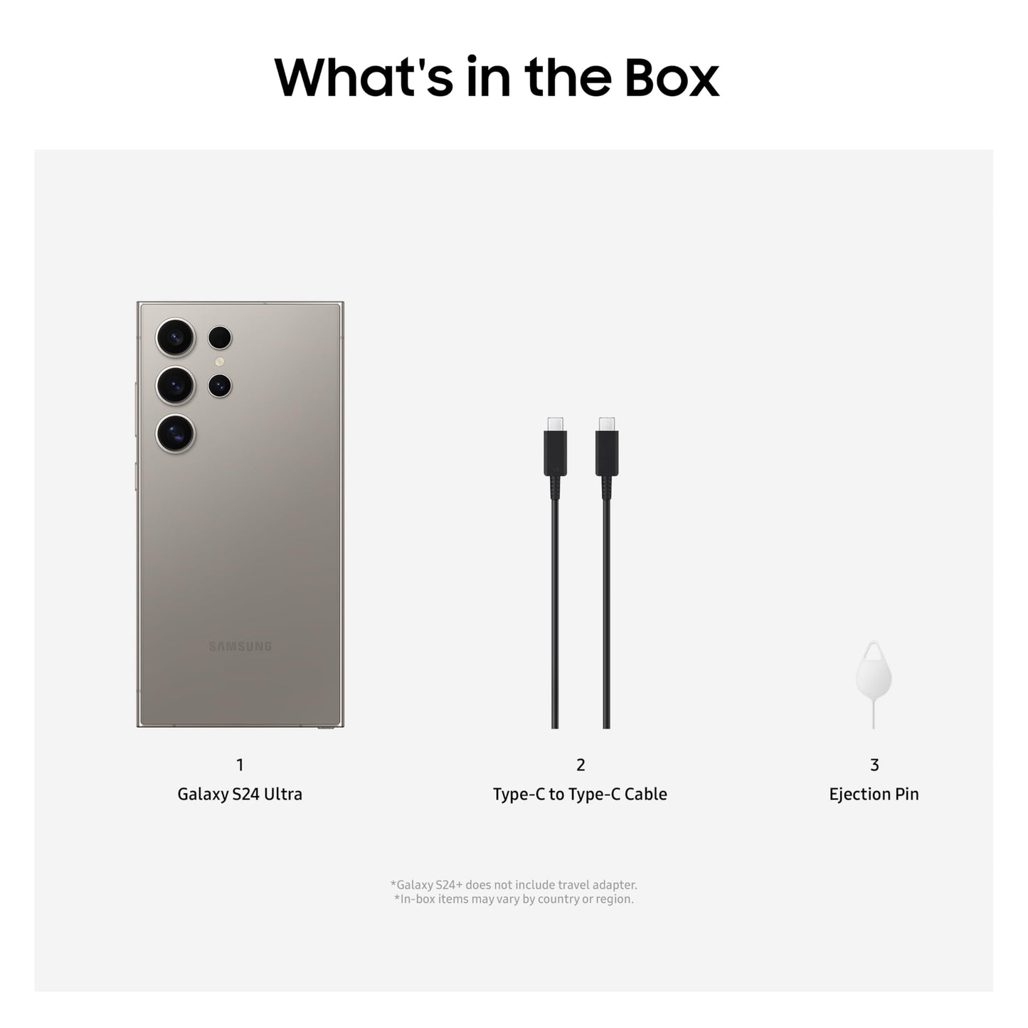 Samsung Galaxy S24 Ultra 5G AI Smartphone with Galaxy AI (Titanium Gray, 12GB, 256GB Storage), Snapdragon 8 Gen 3, 200 MP Camera with ProVisual Engine and 5000mAh Battery