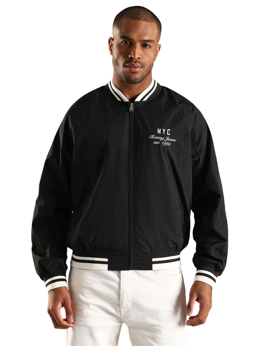 Graphic Regular Fit Nylon Jacket