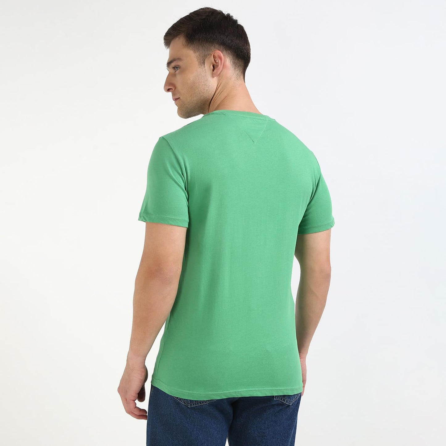 Tommy Hilfiger Mens Green Color Tshirt (L)