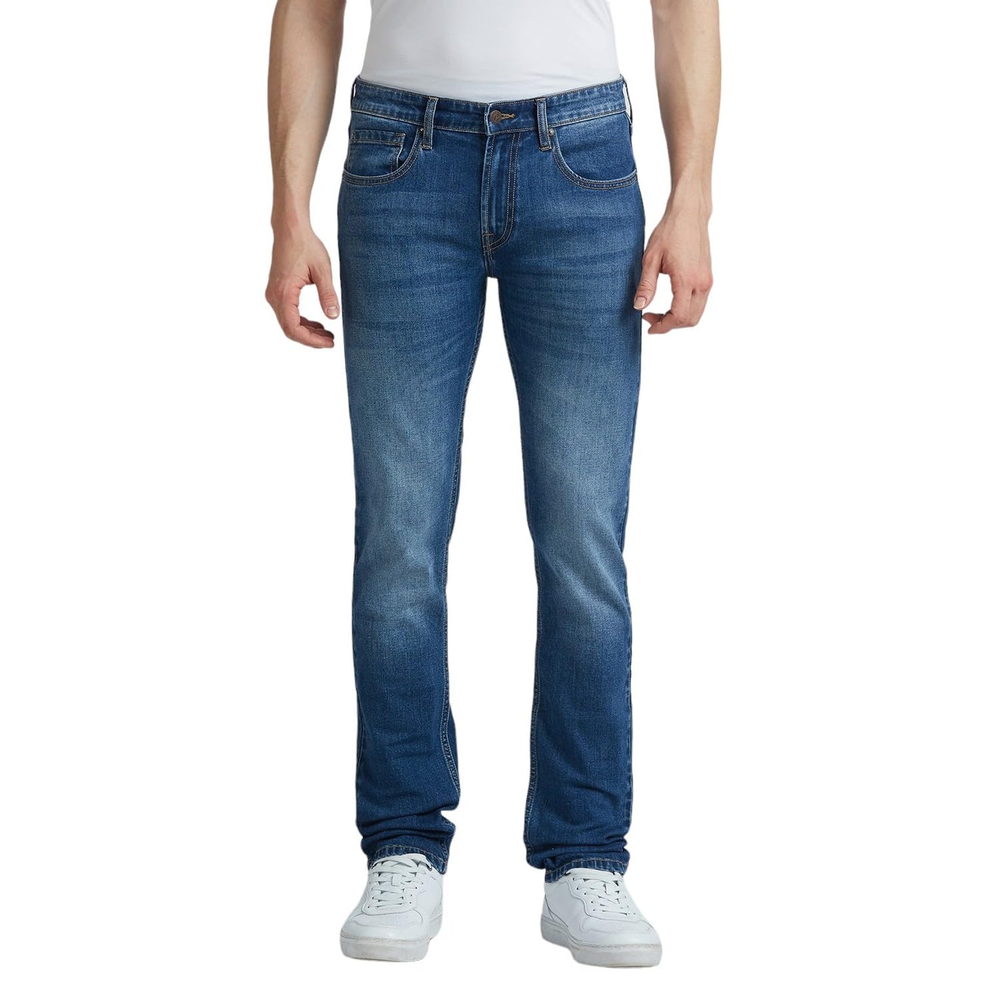 Pepe Jeans Men's Mid Rise Slim Fit Jeans