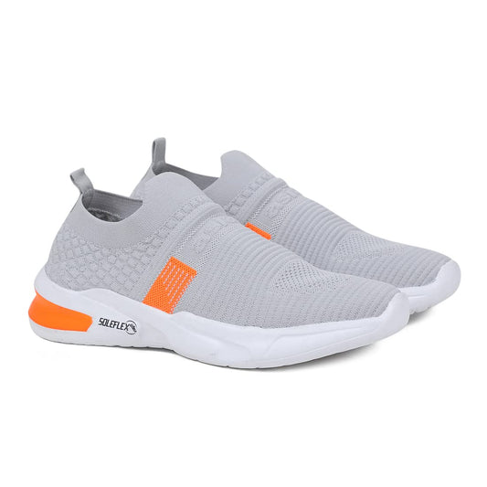 ASIAN Men's Hattrick-27 Lace up Lightweight Sports Shoes - Orange,UK 9
