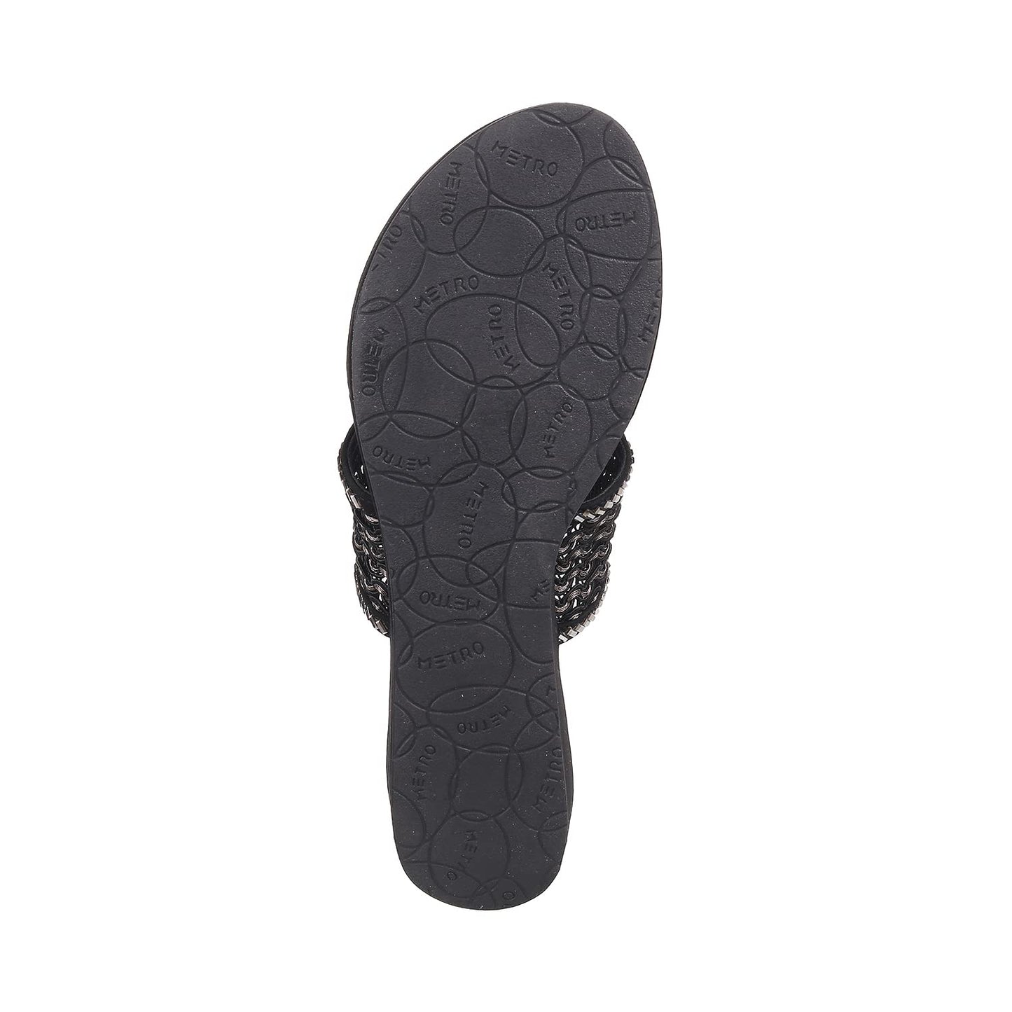 Metro Womens Synthetic Black Slip Ons - SaumyasStore