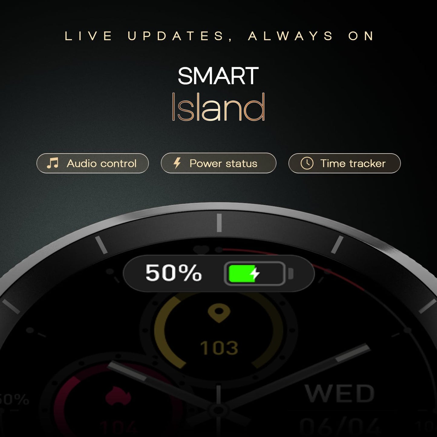 Noise Halo 2 MOD Smart Watch with Swappable Bezel Editions (Classic, Statement), 1.46" AMOLED, Smart Island, BT Calling, Metallic Build, Health Suite, Upto 7 Days Battery (Jet Black)