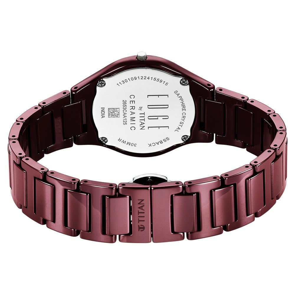 EDGE Titan Women Maroon Red Analog Dial Watch-2653QC18