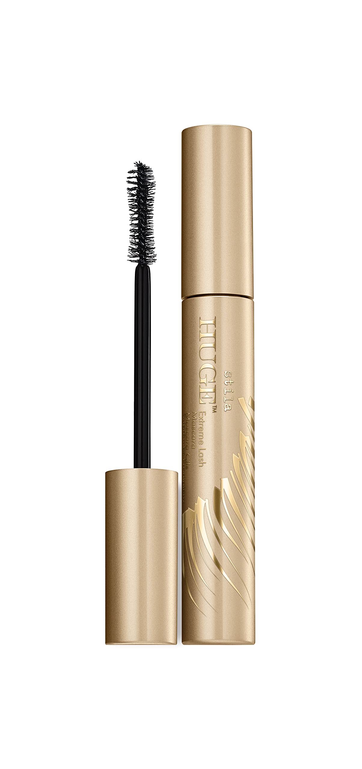 Stila Cosmetics HUGE™ Extreme Lash Mascara – Black | Lightweight, Ink-Like Formula for Instant Volume & Dramatic, Clump-Free, Flake-Free Lashes