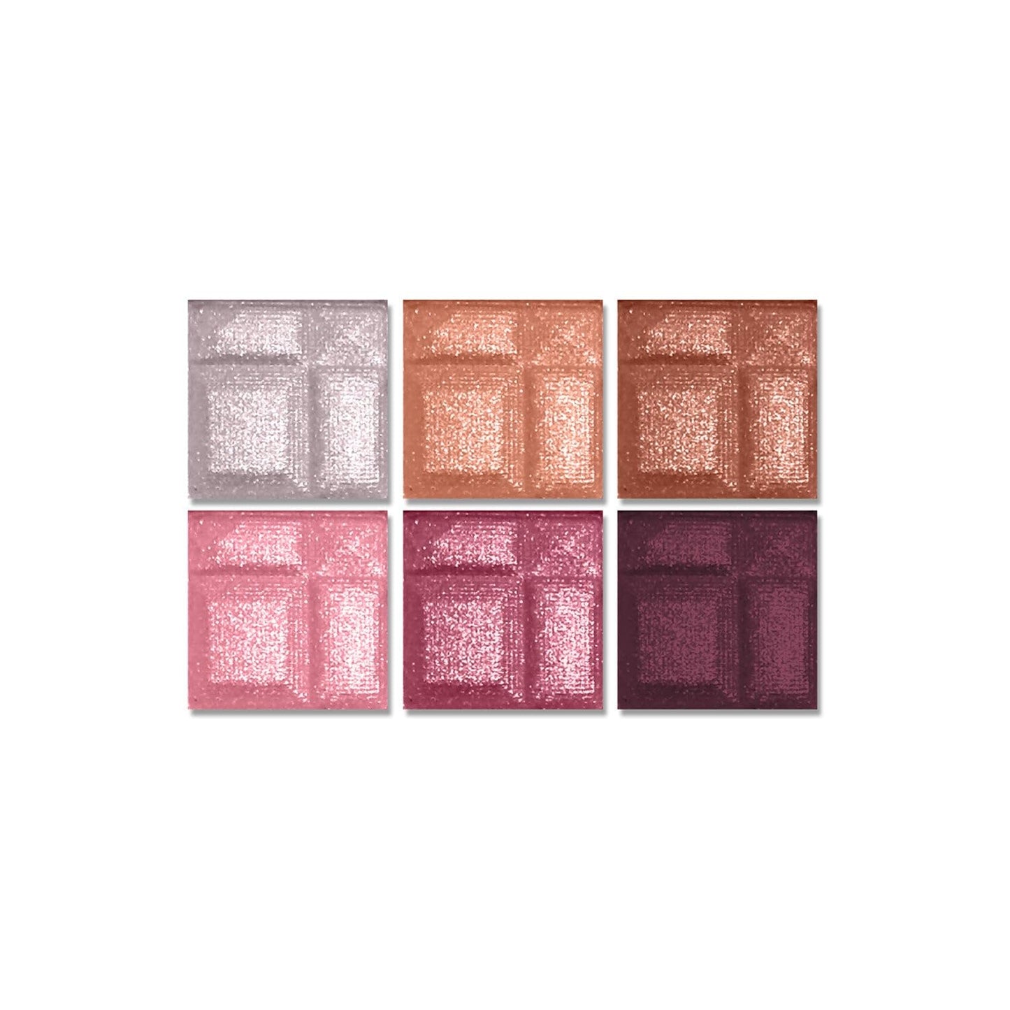 L.A. COLORS 6 Color Eyeshadow Palette Matte Finish, Delicate, 4g (Multicolor)