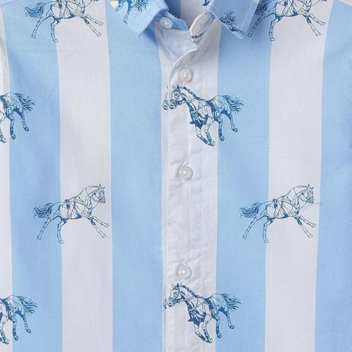 United Colors of Benetton Regular Fit Spread Collar Stripes Shirt