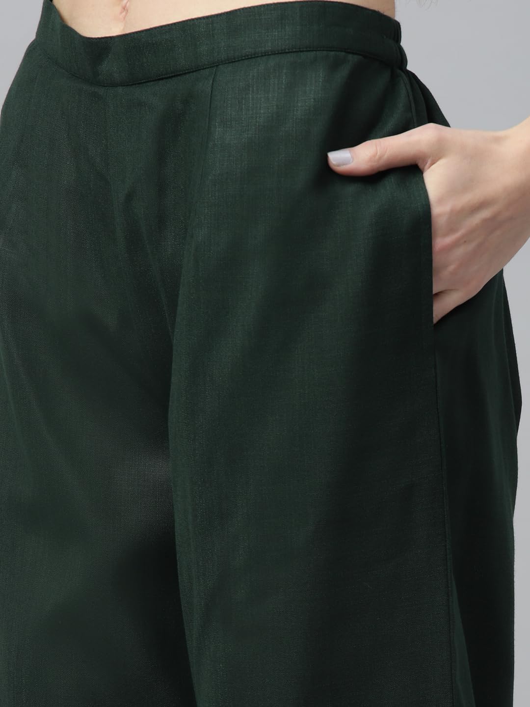 Libas Women's Cotton Kurta Sets (6871_Green