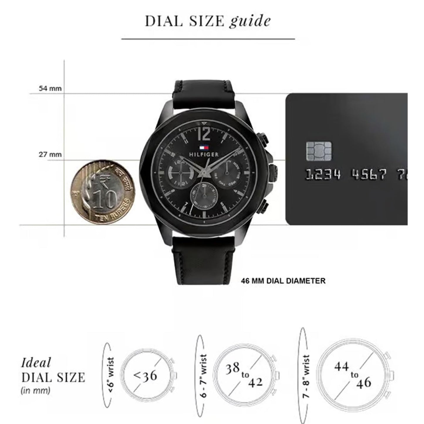 Tommy Hilfiger Black Dial Analog Watch for Men