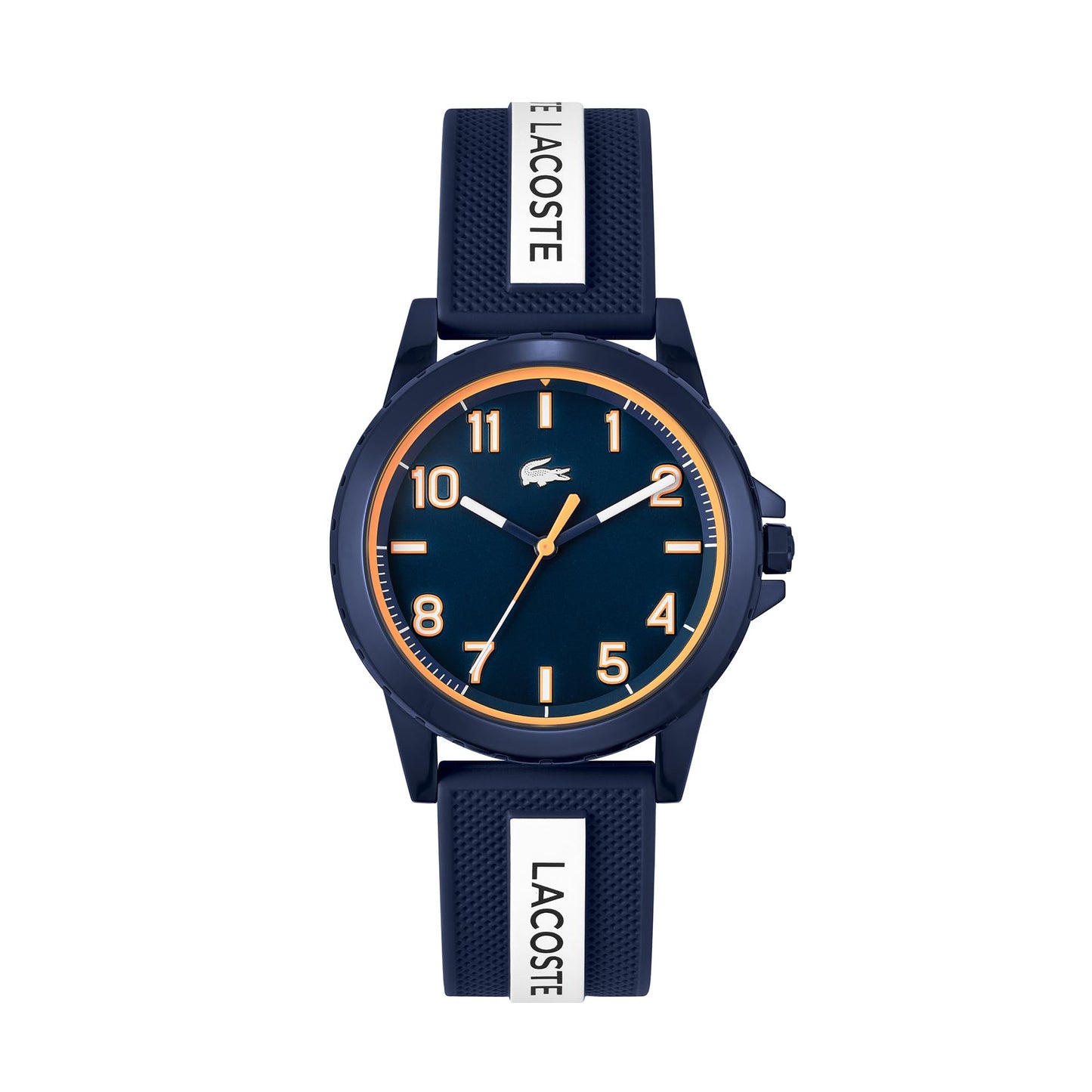 Lacoste Rider Qtz Basic Blue Round Dial Unisex Watch|Blue Silicone Material|Multi Color Band - 2020142