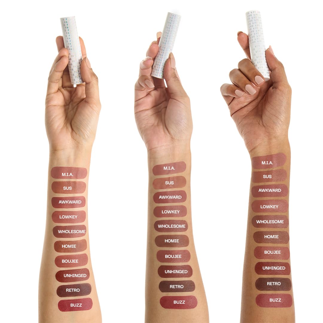 FAE Beauty Modern Matte Lipstick | Comfortable Cushion Matte Formula | One Stroke Application | Longwear | Richly Pigmented (Shade Awkward)