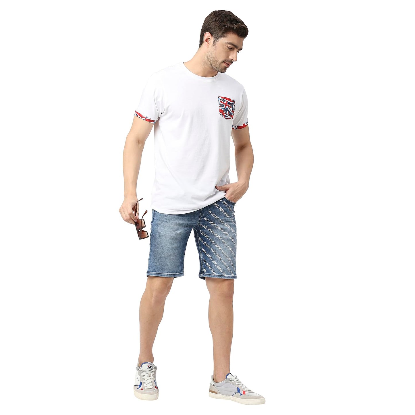 Pepe Jeans Men's Chino Shorts (PM801059J67_Med Dark Used