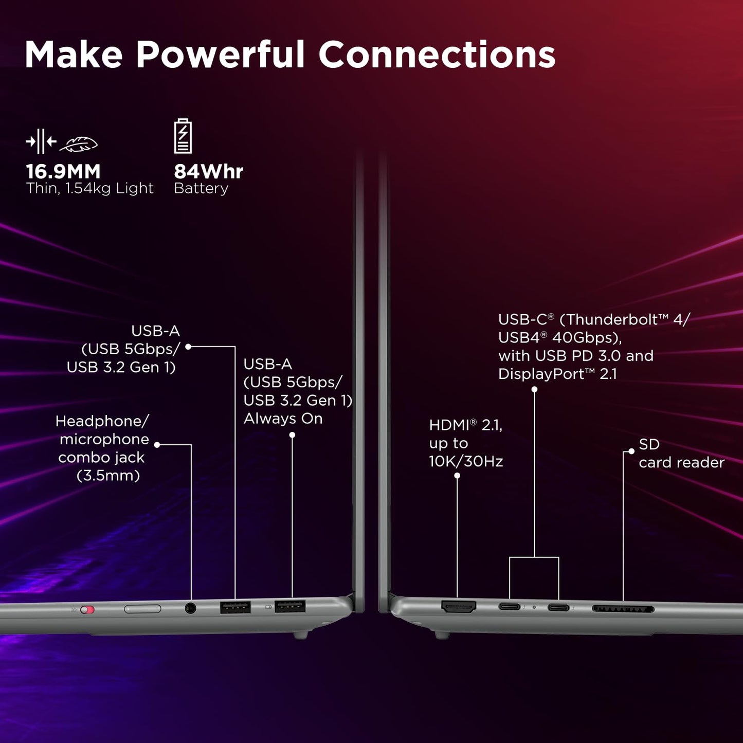 Lenovo Yoga Pro 7 Aura Edition, Intel Evo Core Ultra 9 285H, 32GB RAM, 1TB SSD, 3K OLED, Copilot+ PC, 14.5"/36.8cm, Touchscreen, Win 11, Office 24, AI Now, Grey, 1.5Kg, 83KF001LIN, AI Powered Laptop