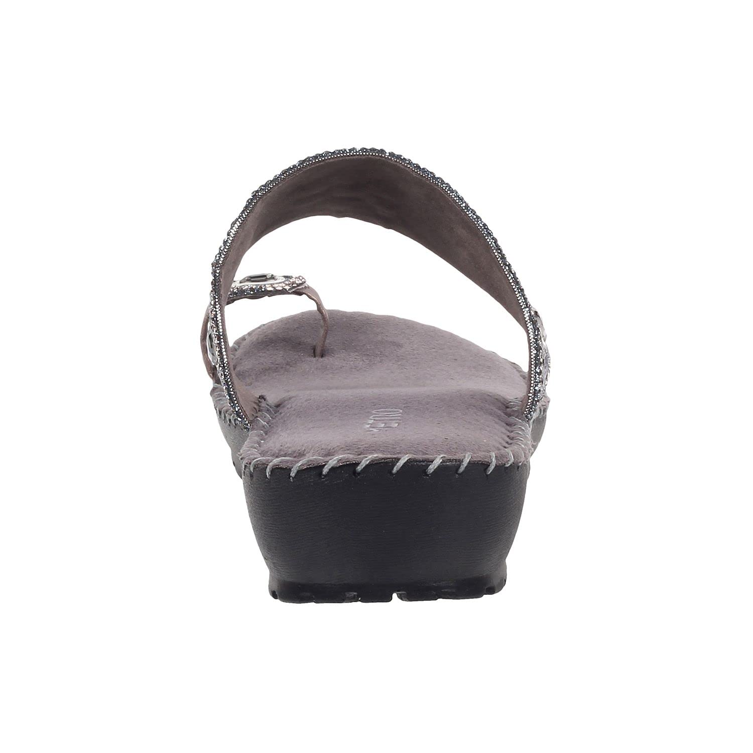 Metro Womens Synthetic Gun Metal Slip Ons - SaumyasStore