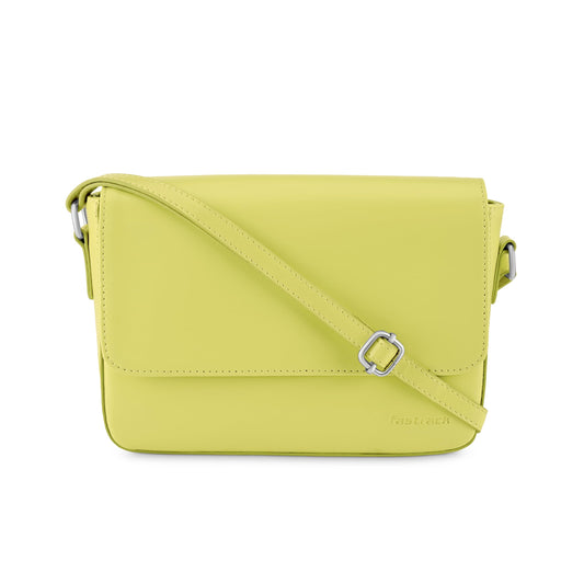Fastrack Casual Sling Bag for Women | Slings for Casual Carry | Ladies Purse Handbag Celery Green