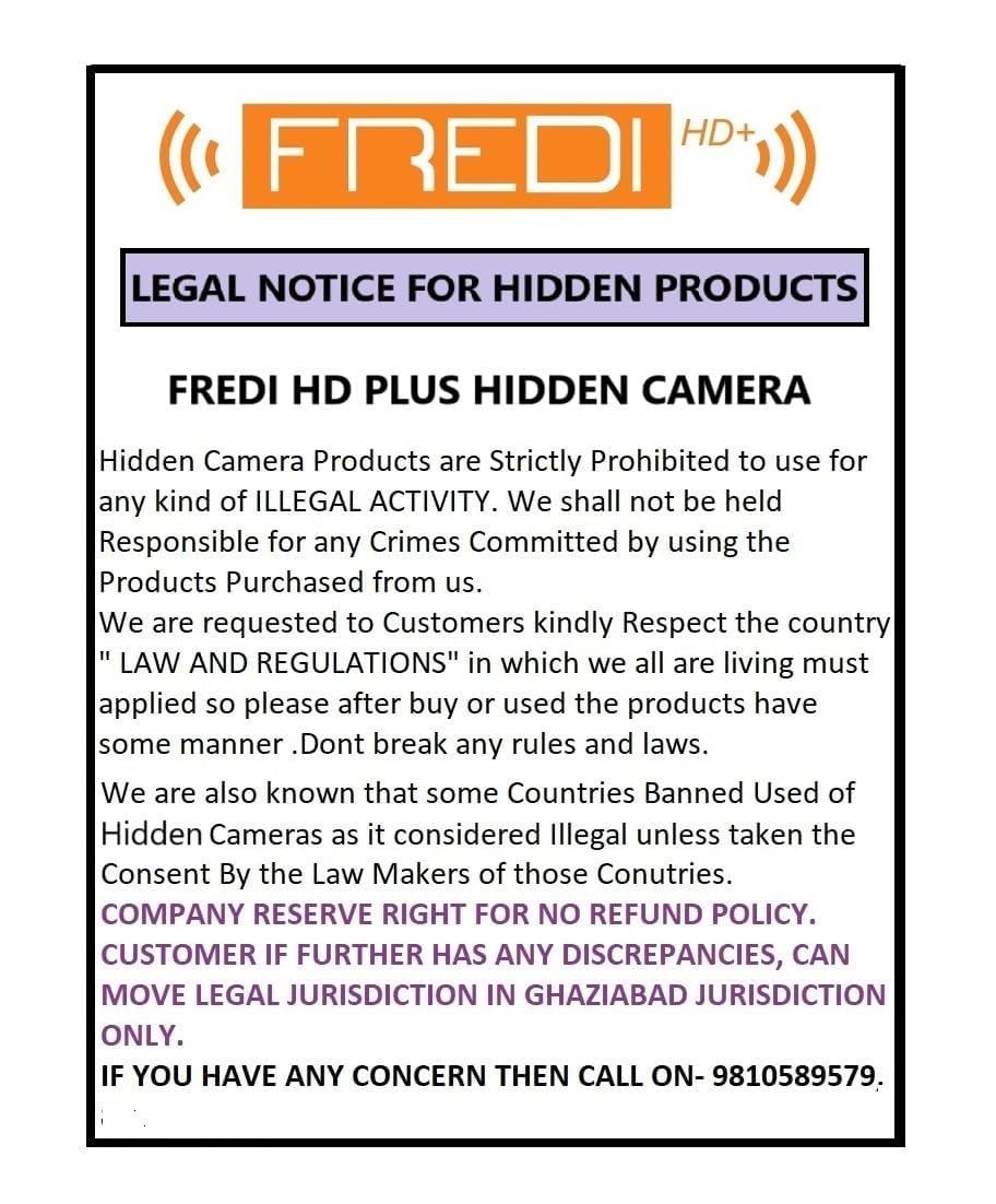 FREDI HD PLUS Smart Eyewear Camera with 1080p Video & Photo | Supports 64GB TF Card | USB Rechargeable Glasses Camera | Stylish Wearable for Office, Classroom, Outdoor & Travel Use