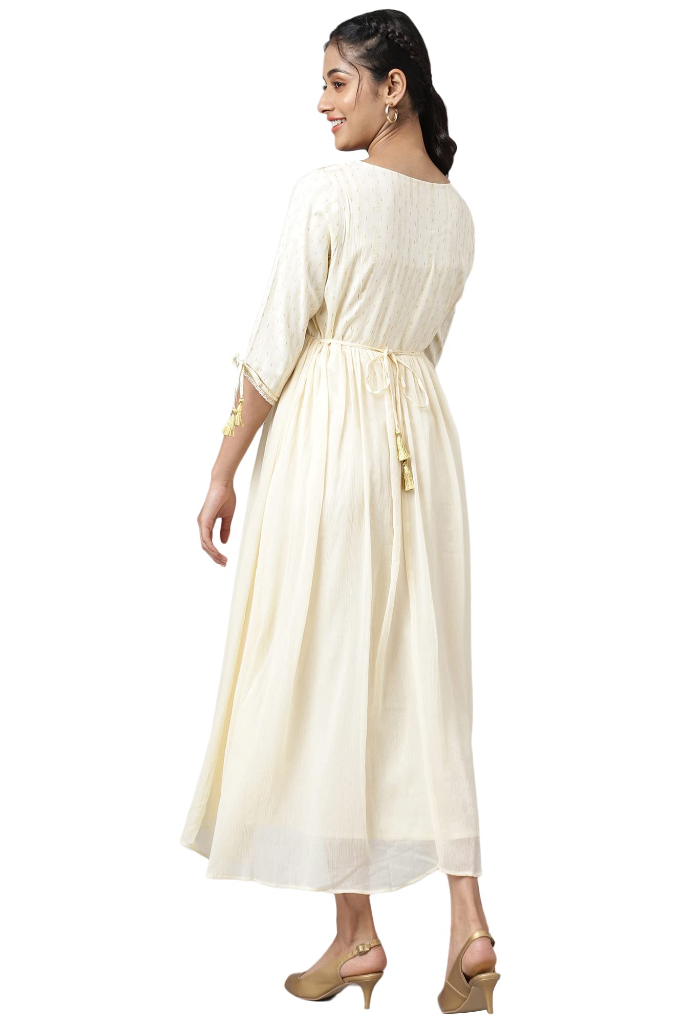 Aurelia Women Anise Flower Viscose Blend Geometric Printed A-Line Dress_22AUA12673-504983_XL