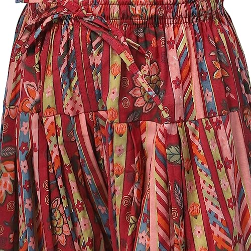 BIBA Girls Girl's Polyester Salwar Suit Set (KW5381AW23SLMORG_Orange