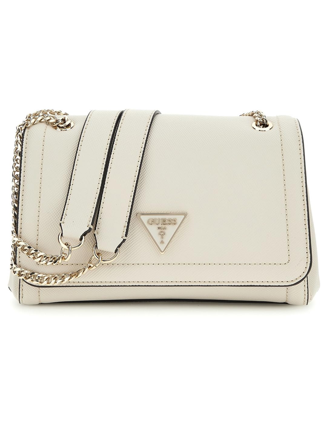 Guess Women's Beige Textured Crossbody Bag| Ladies Purse Handbags | Gift For Ladies