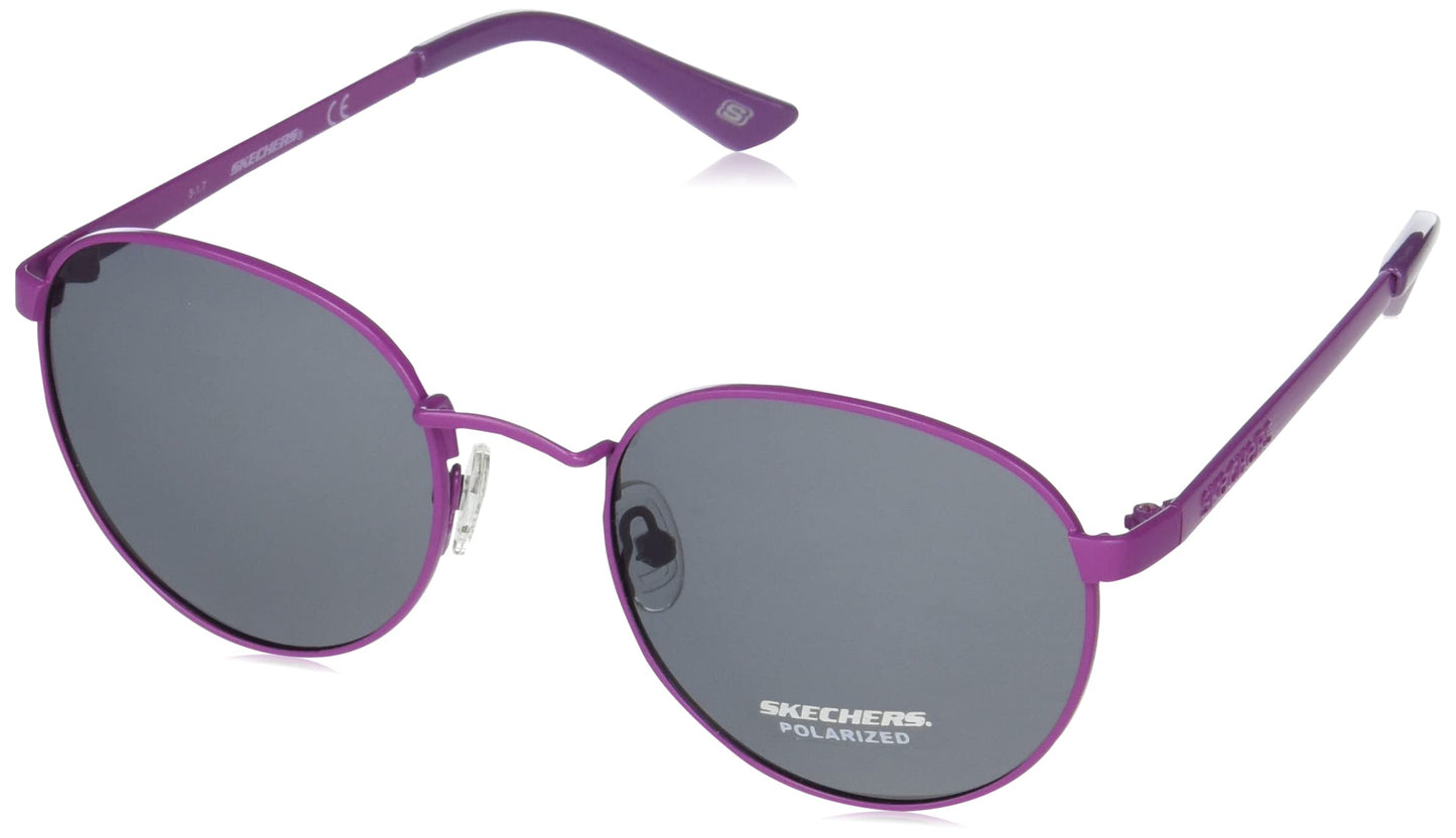 IRUS Skechers 100% Uv Protected Sunglasses For Unisex | Size- Large | Shape- Aviator | Model- Irs1019C11Psg, Violet