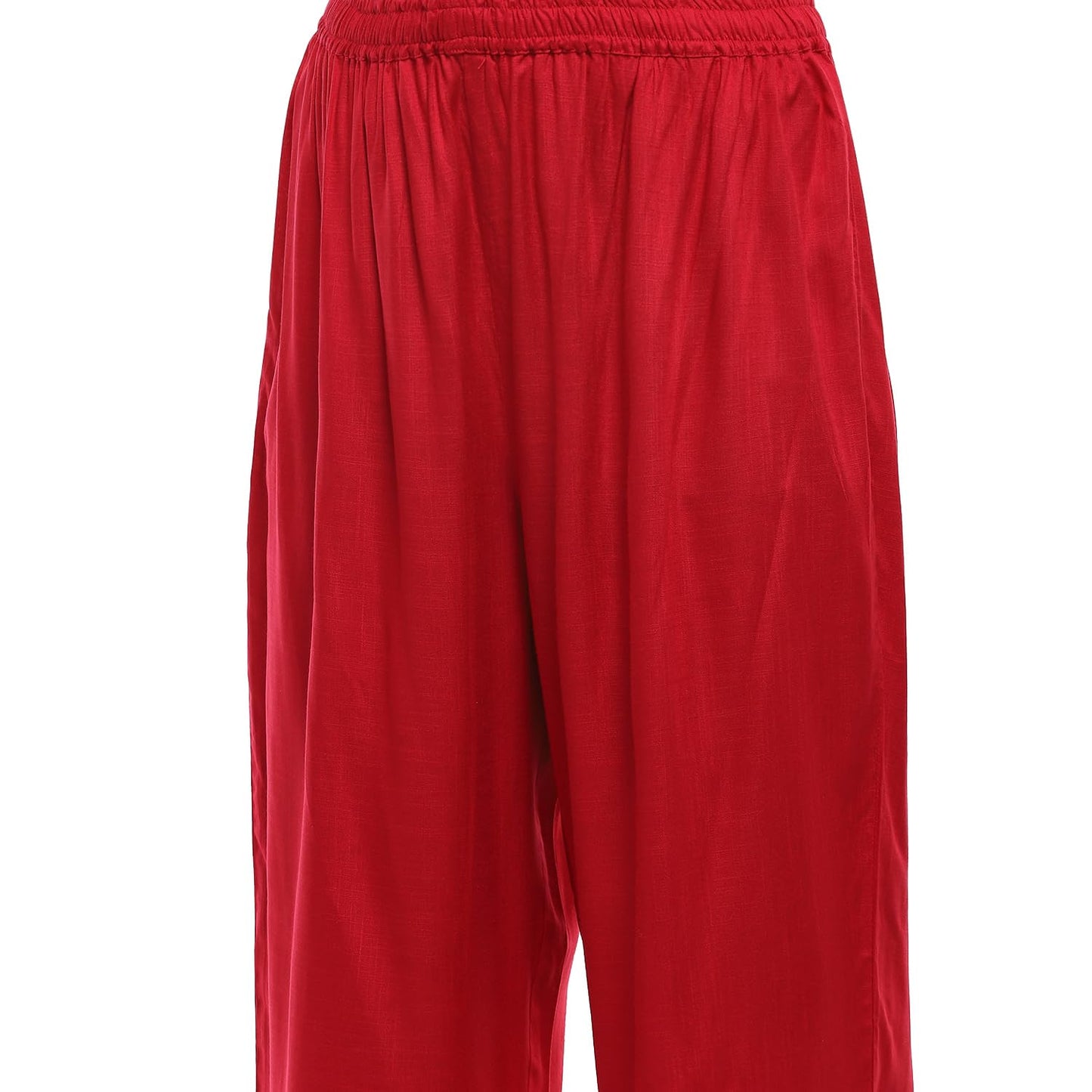 BIBA Women's Burgundy Rayon Asymmetric Suit Set (SKDNORNI9869AW24BUR_Maroon