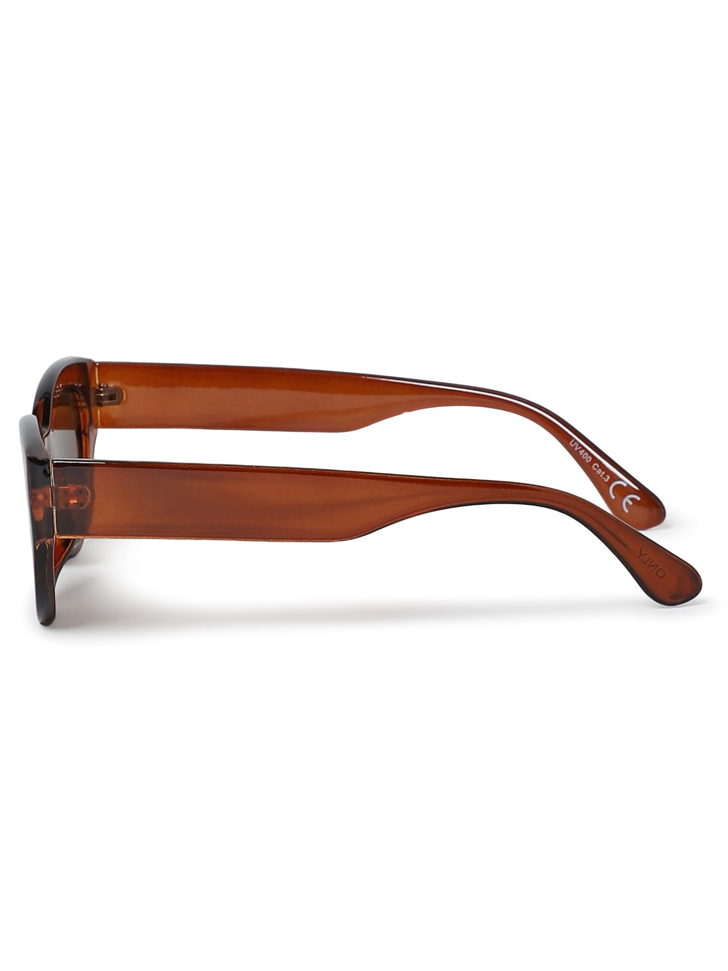 ONLY Women Solid PolyCarbonate Brown Sunglasses