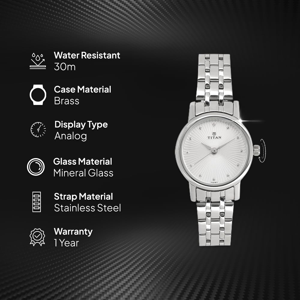 Titan Karishma Revive Analog Silver Dial Women's Watch 2593SM01/NN2593SM01/NP2593SM01