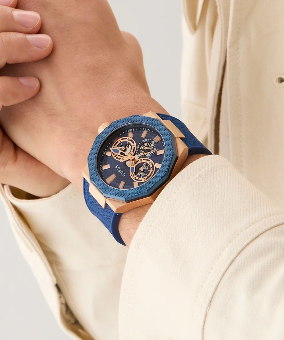 GUESS Analog Blue Dial Men's Watch-GW0853G3