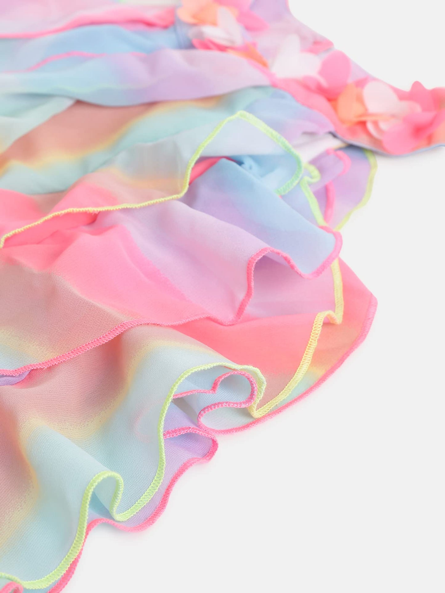 nauti nati Girl's Polyester Strapless Mini Dress (NN291-309CW2-18-24M_Multicolour