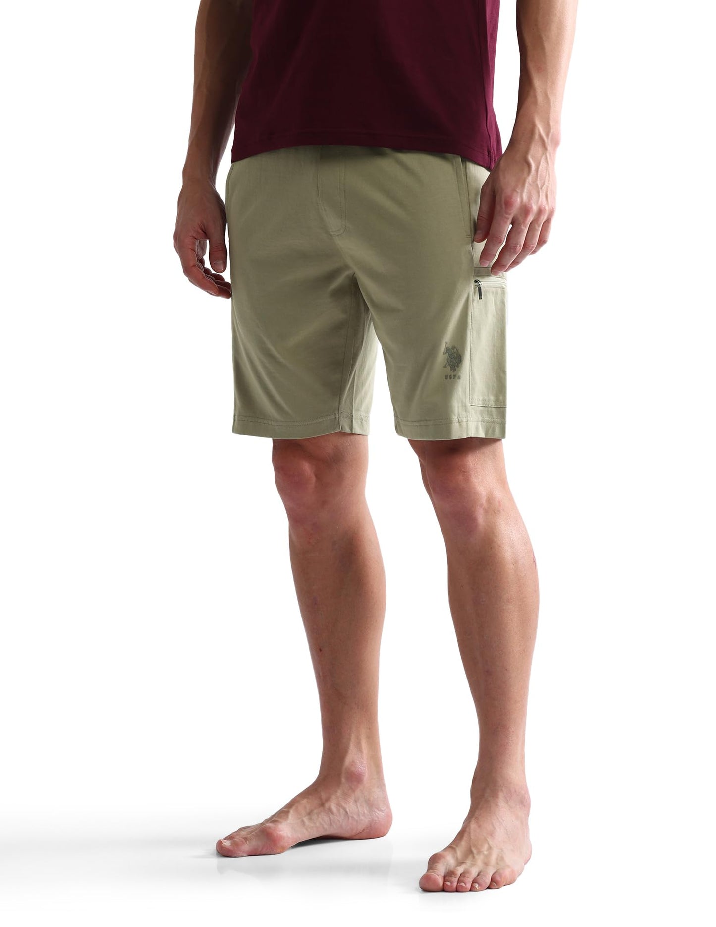 U.S. POLO ASSN. Men's Hybrid Shorts (OES04-PL_Elm