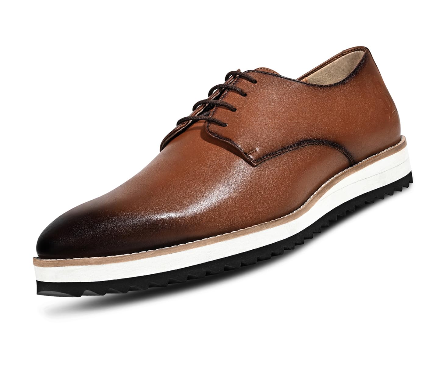 LOUIS STITCH Tan Casual Shoes for Men | Ultra Lightweight and Comfortable | Cushioned Footbed Men’s Derbys | LSMX-PLTN |